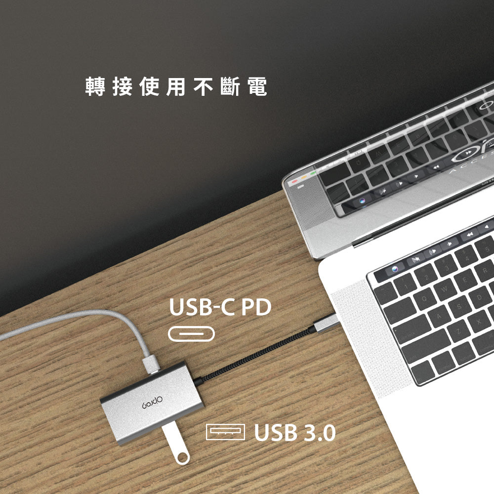 Opro9 USB-C 4端口带线多功能转接器  FCA420